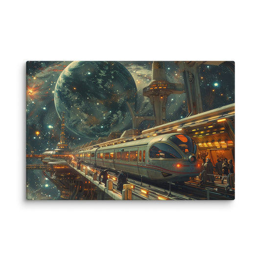 Canvas Space Train Staion