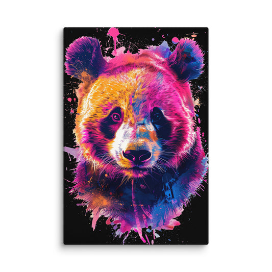 Canvas Abstract Panda
