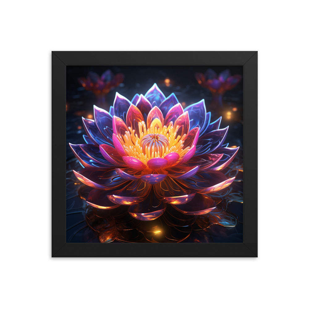 Framed Poster Lotus Flower