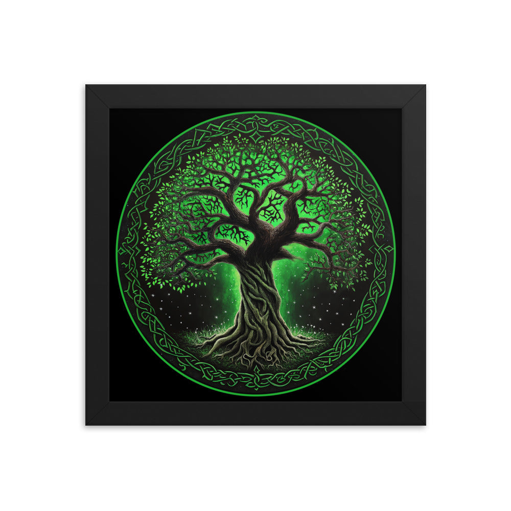 Framed Poster Celtic Tree