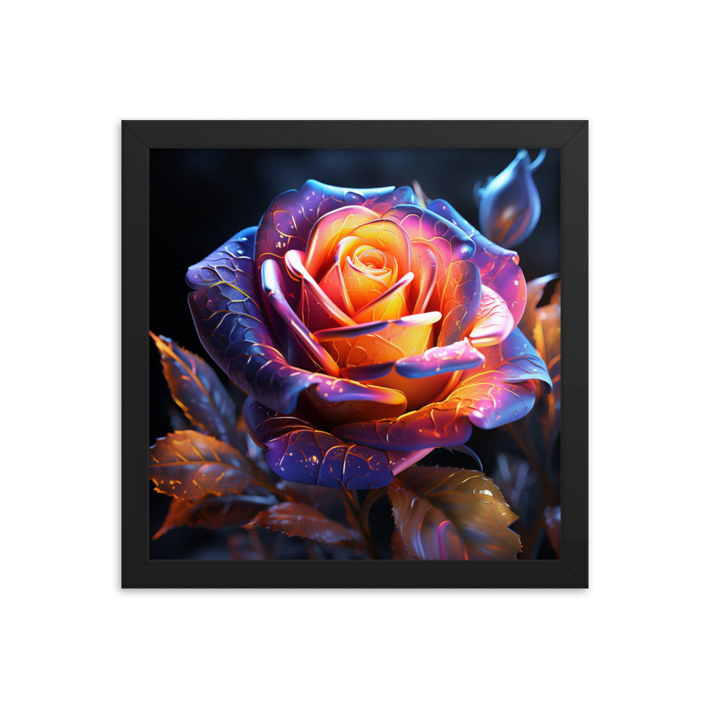 Framed Poster Rose Flower
