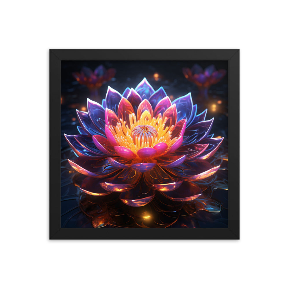Framed Poster Lotus Flower