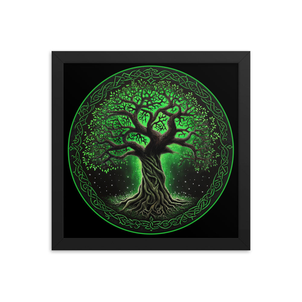 Framed Poster Celtic Tree