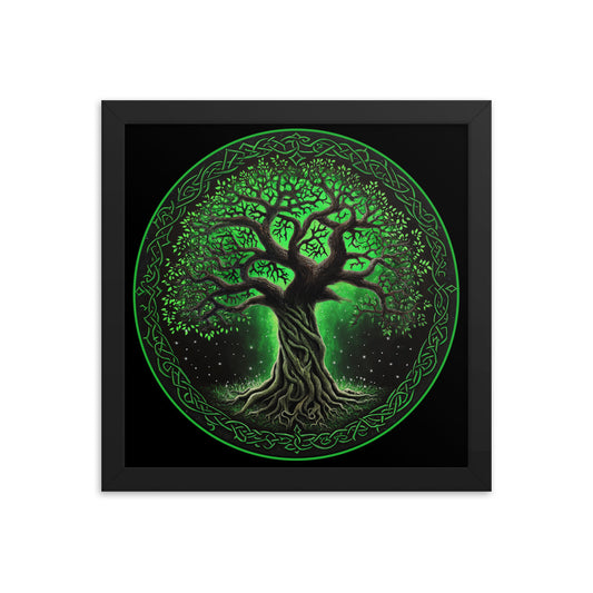 Framed Poster Celtic Tree
