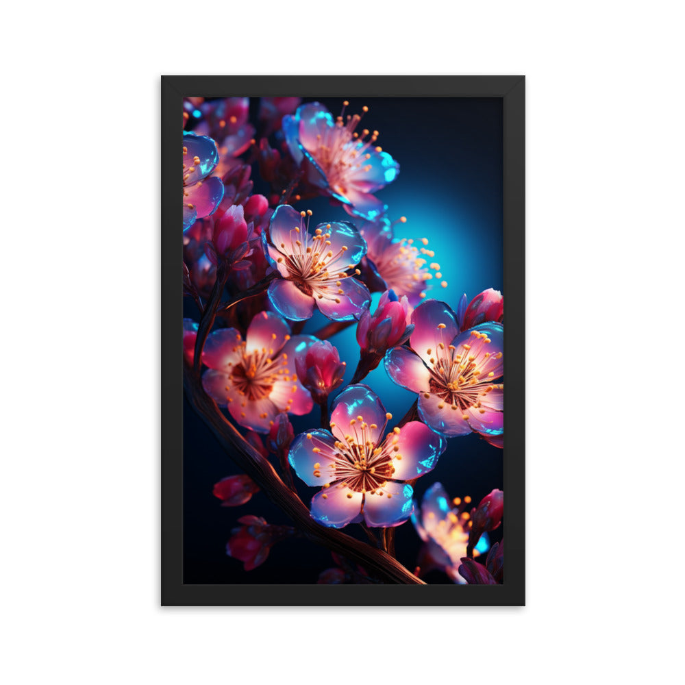 Framed Poster Cherry Blossom Flower