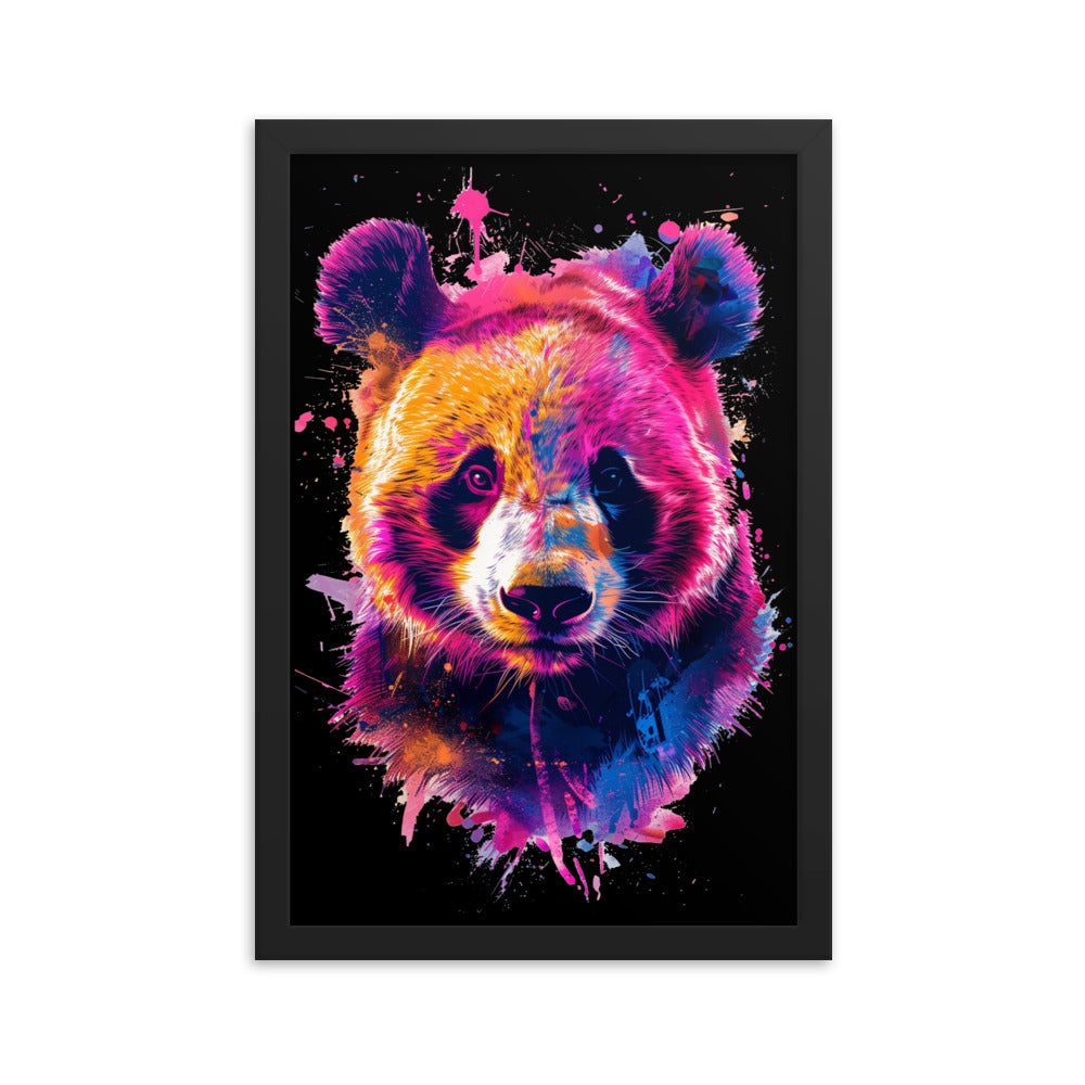 Framed Poster Abstract Panda