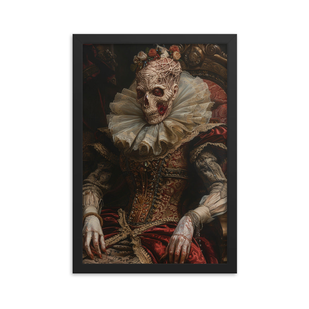 Framed Poster Undead Woman Portrait