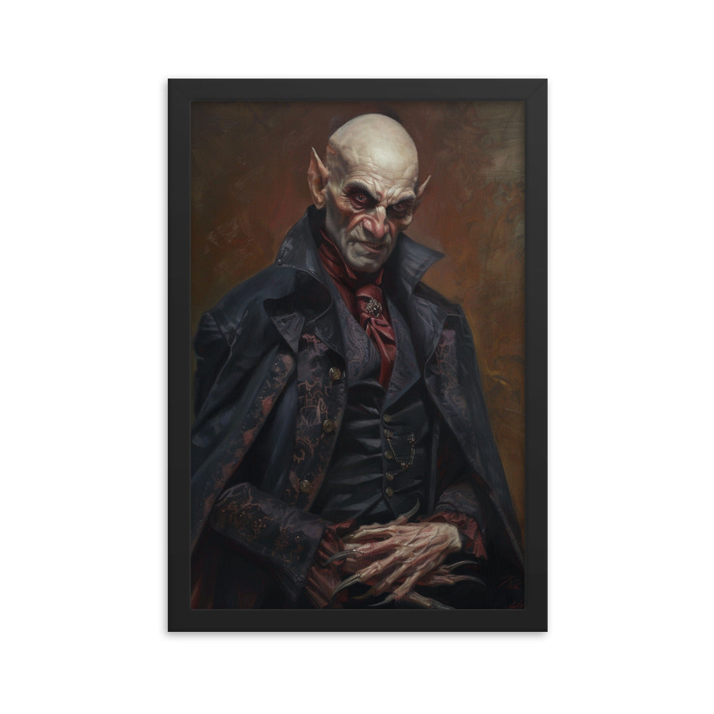 Framed Poster Vampire Portrait