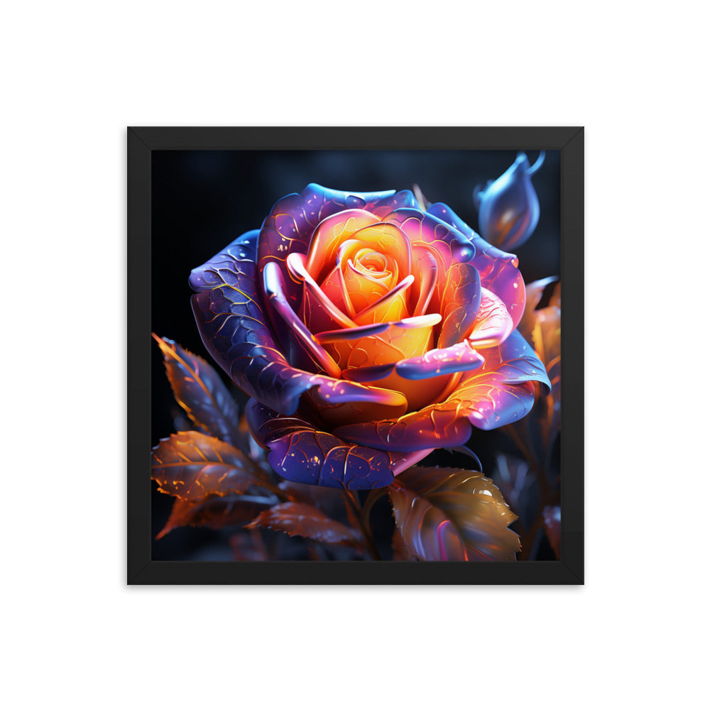 Framed Poster Rose Flower