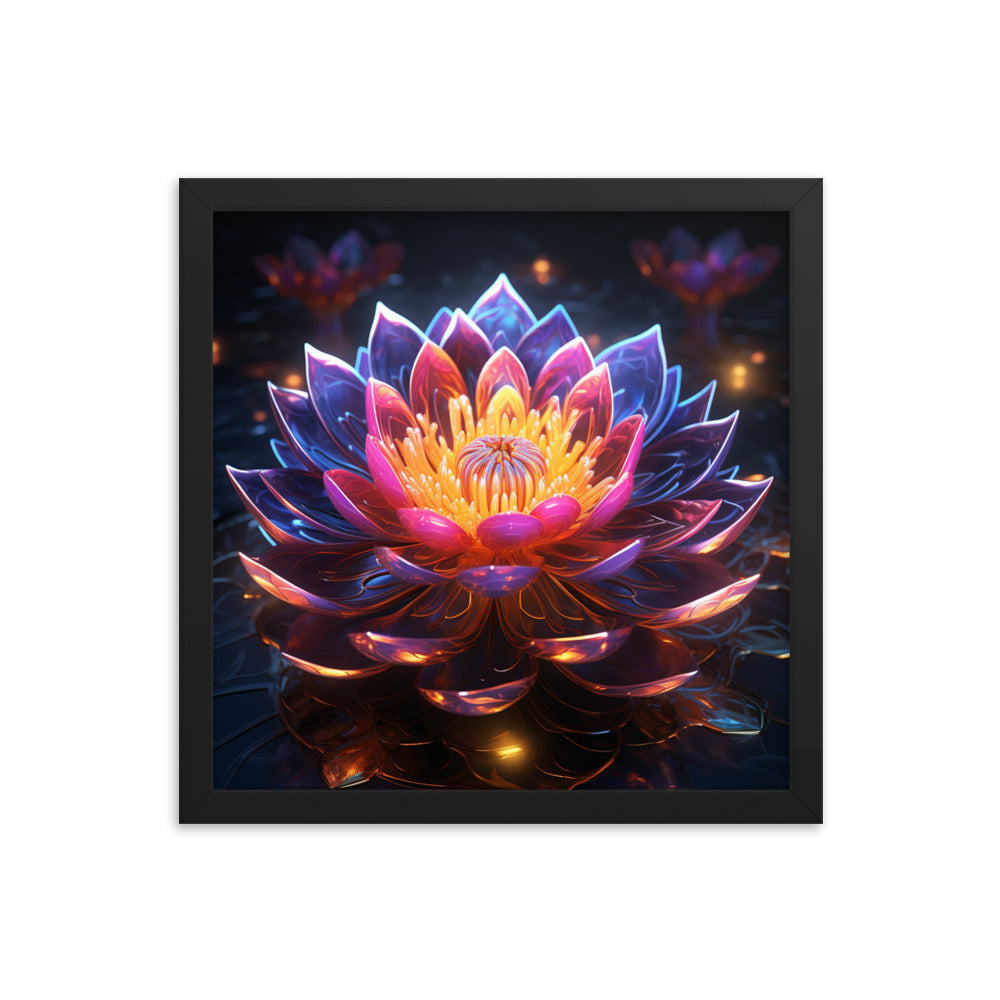 Framed Poster Lotus Flower