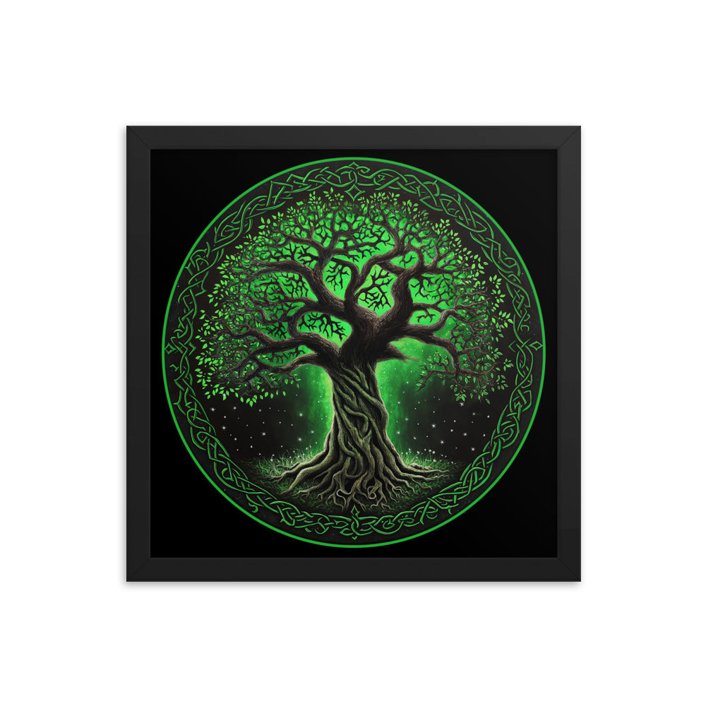 Framed Poster Celtic Tree