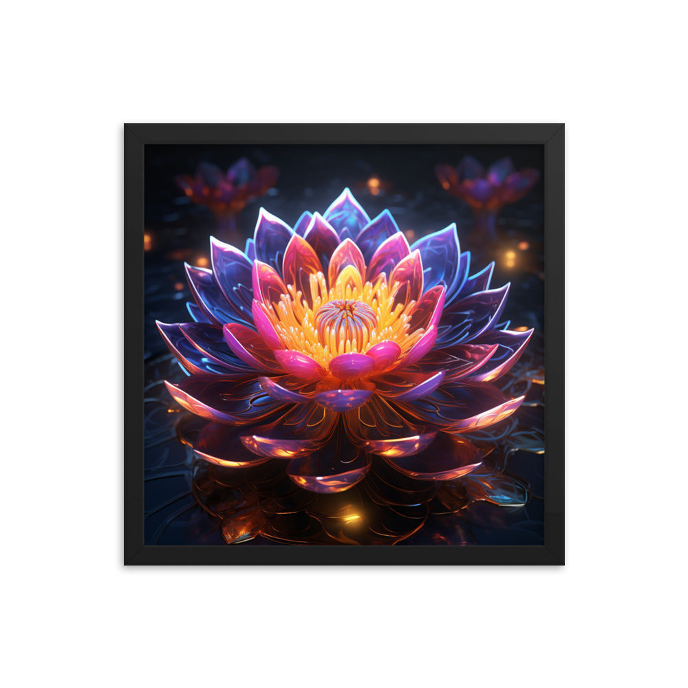 Framed Poster Lotus Flower