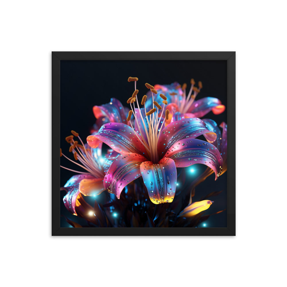Framed Poster Lily Flower