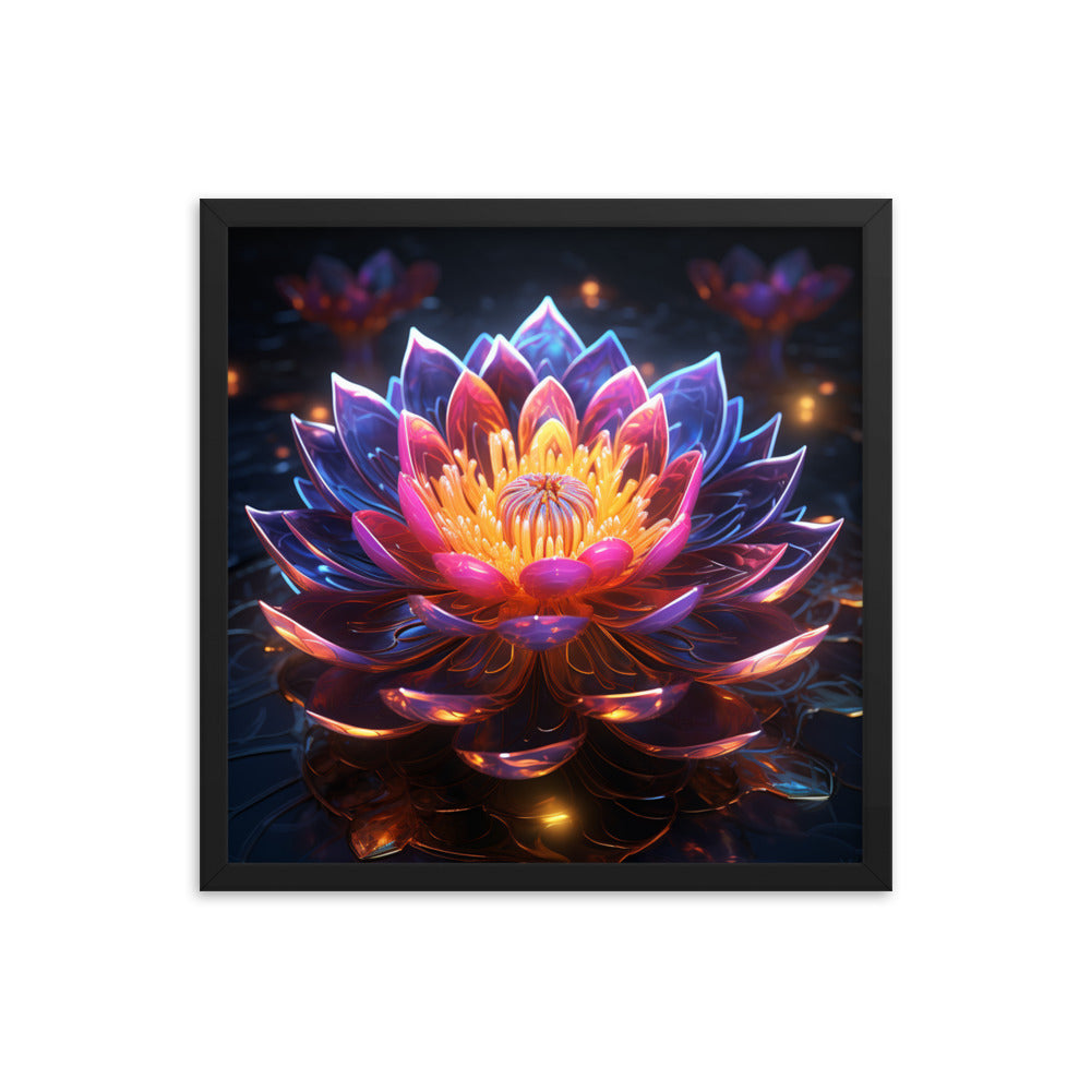 Framed Poster Lotus Flower