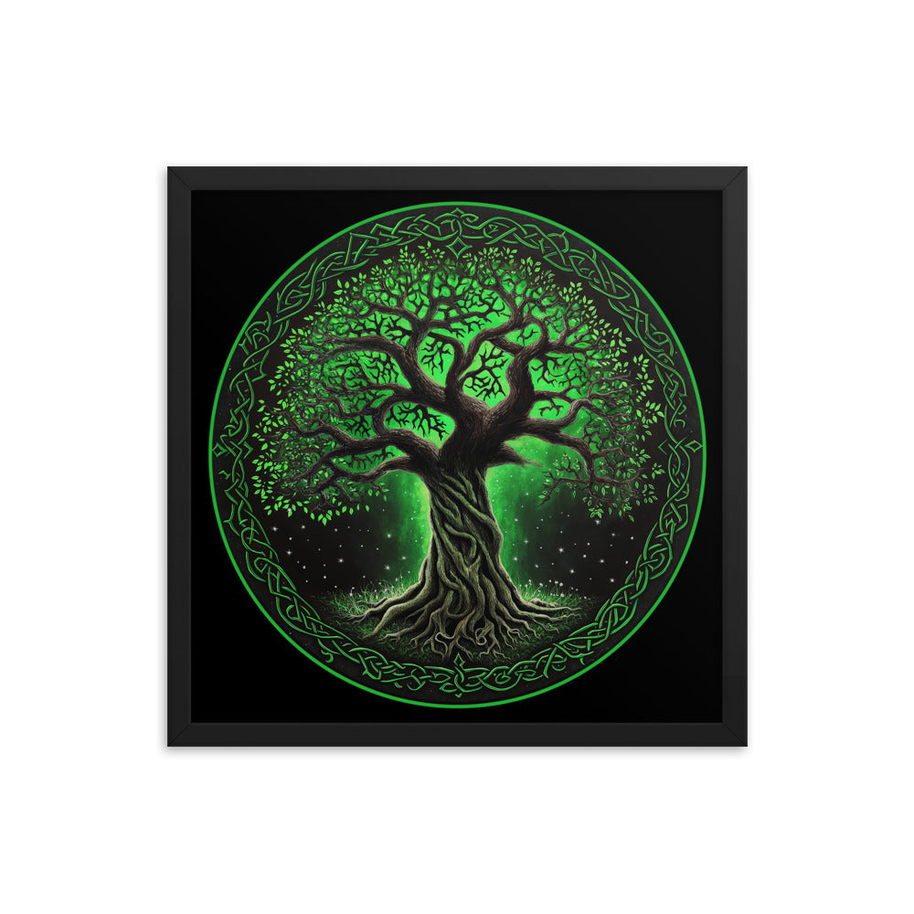 Framed Poster Celtic Tree