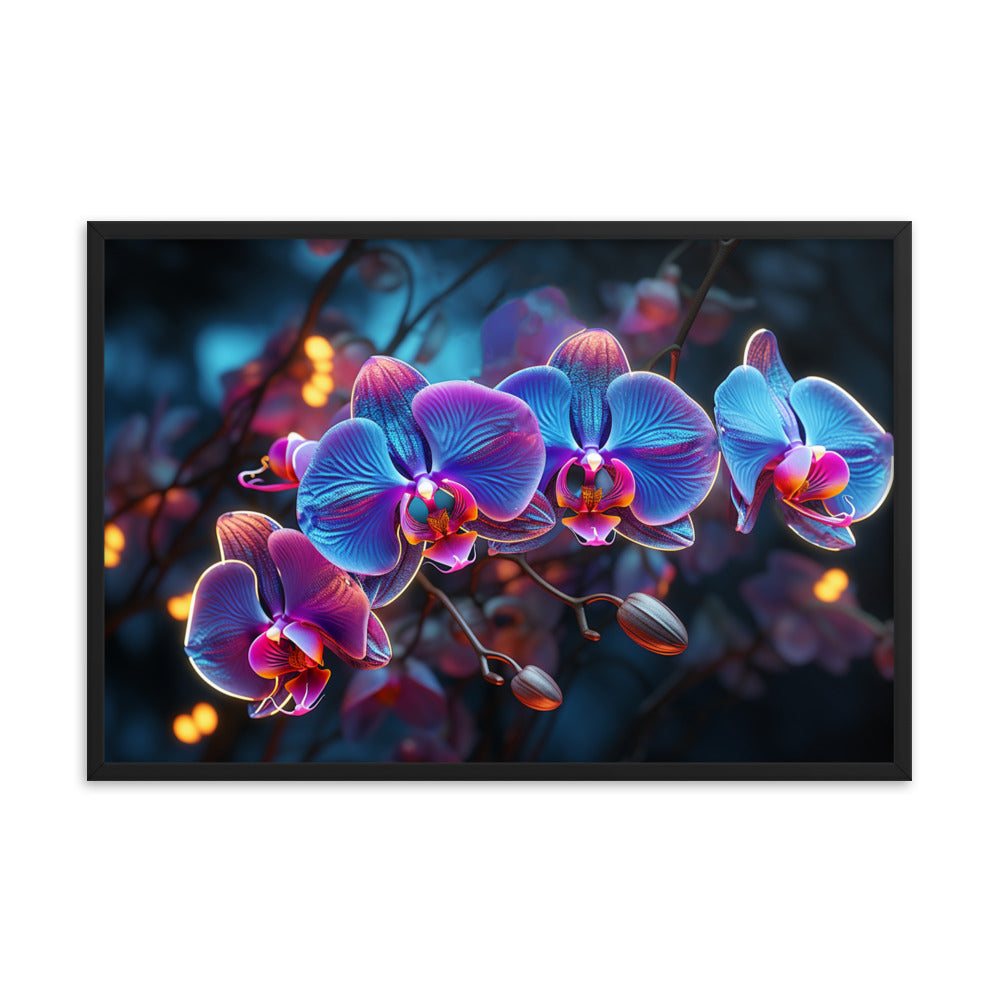 Framed Poster Orchid Flower