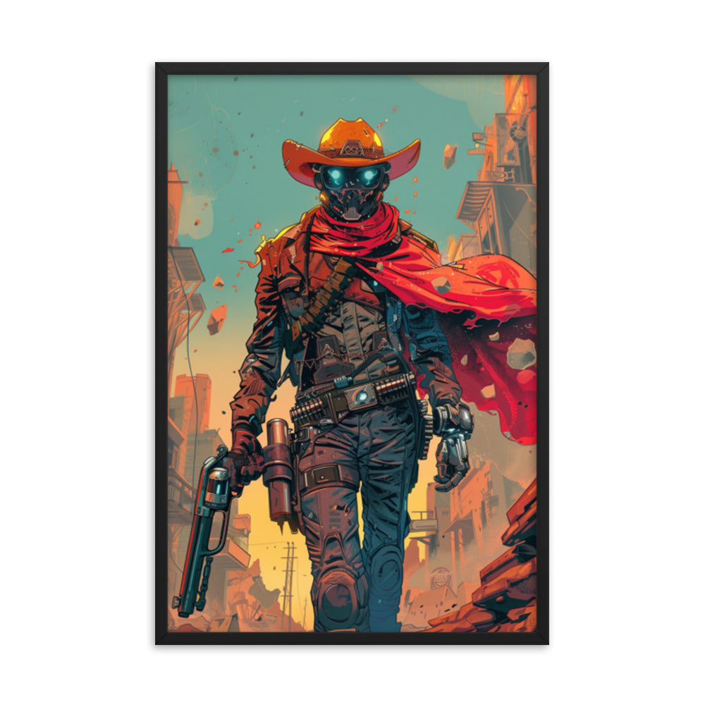 Framed Poster Cyborg Gunslinger
