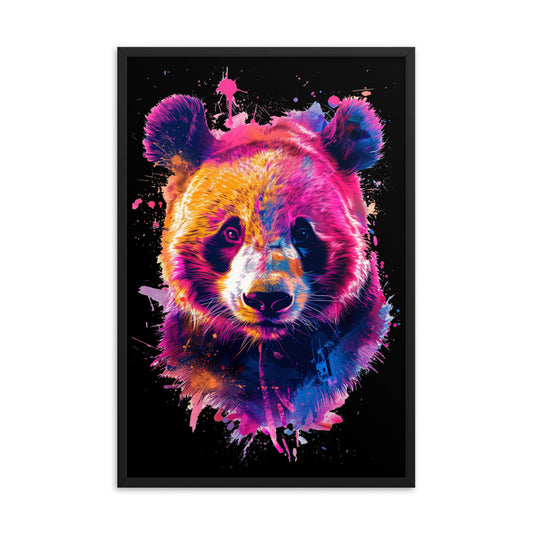 Framed Poster Abstract Panda