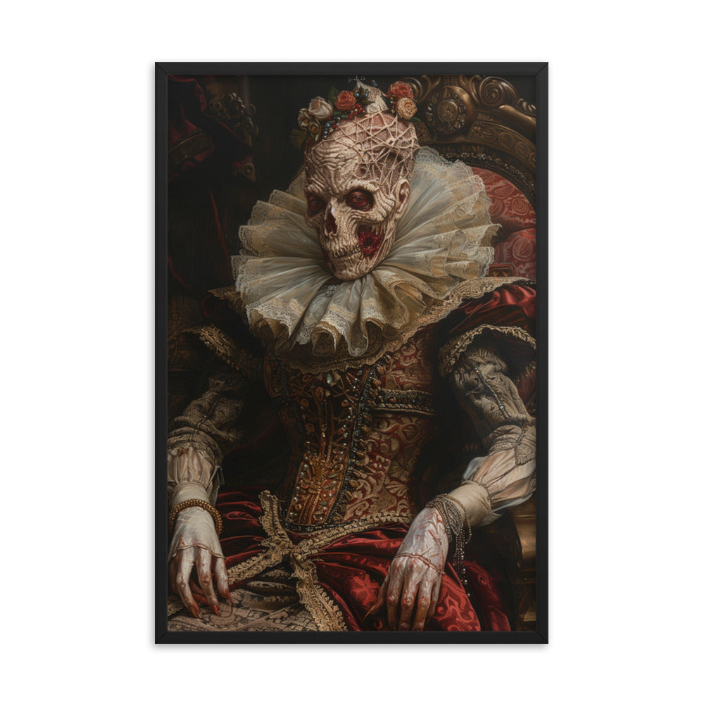 Framed Poster Undead Woman Portrait