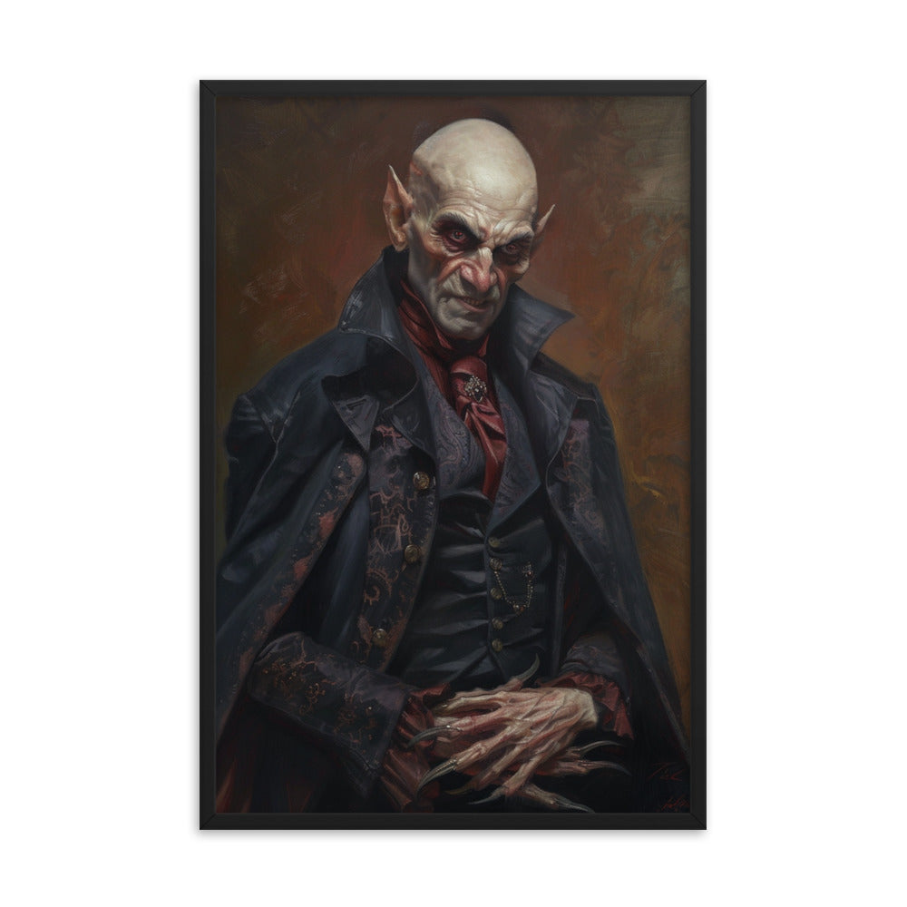 Framed Poster Vampire Portrait