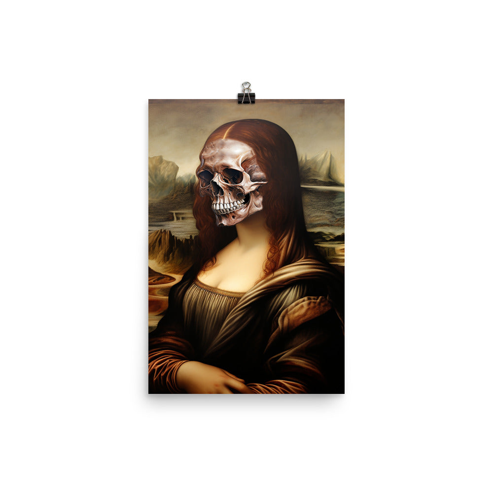 Poster Skull Face Mona Lisa