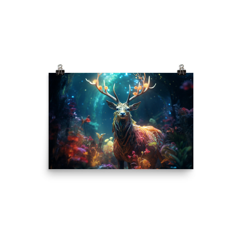 Poster Enchanted Forest Stag