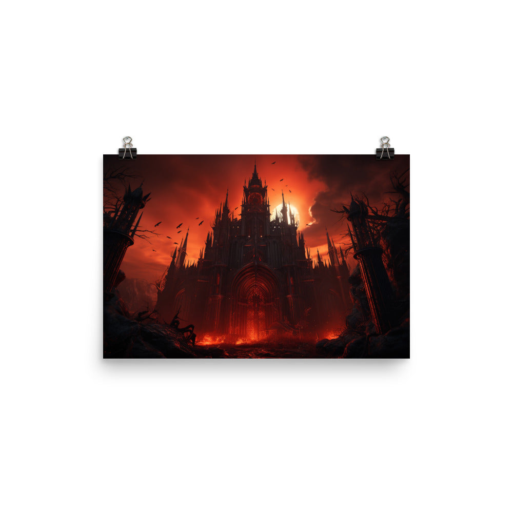 Poster Hellish Gothic Castle