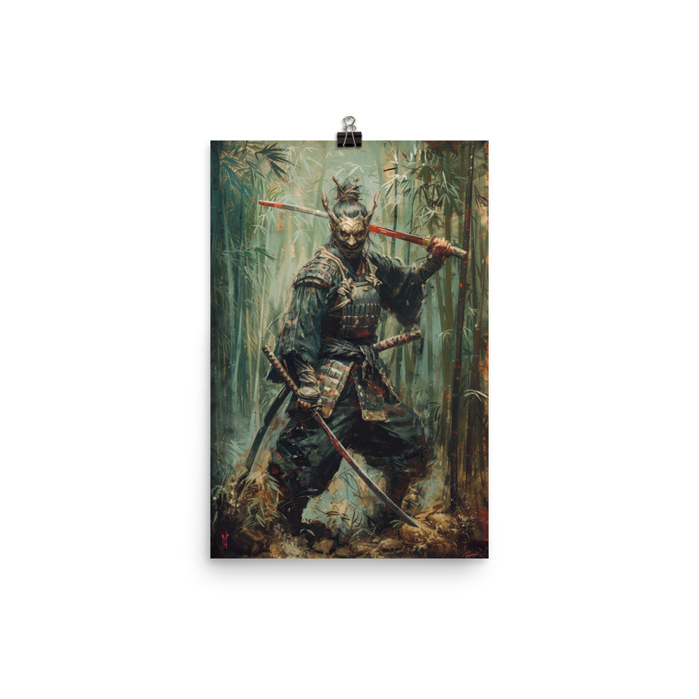 Poster Samurai Portrait