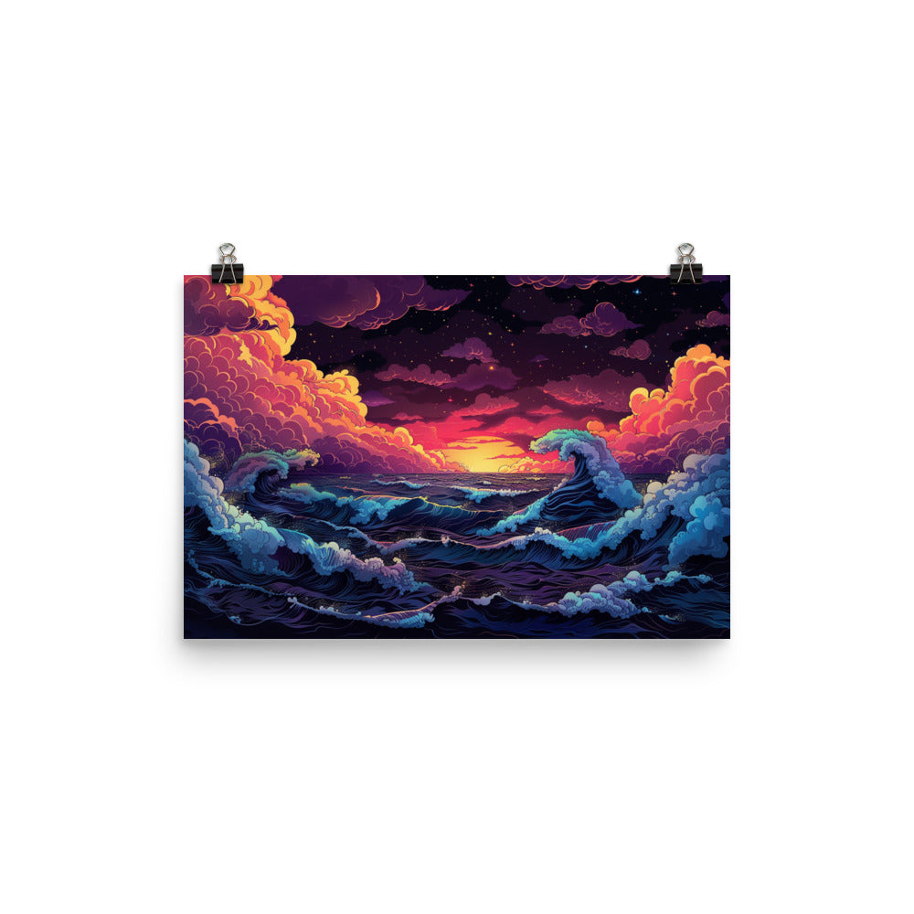 Poster Anime Nightly Ocean