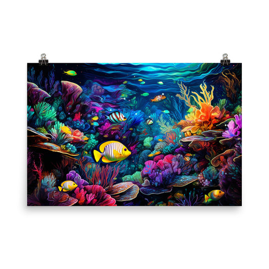 Poster Colorful Underwater Ocean