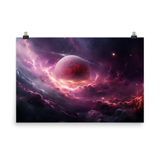 Poster Nebula Cloud Planet