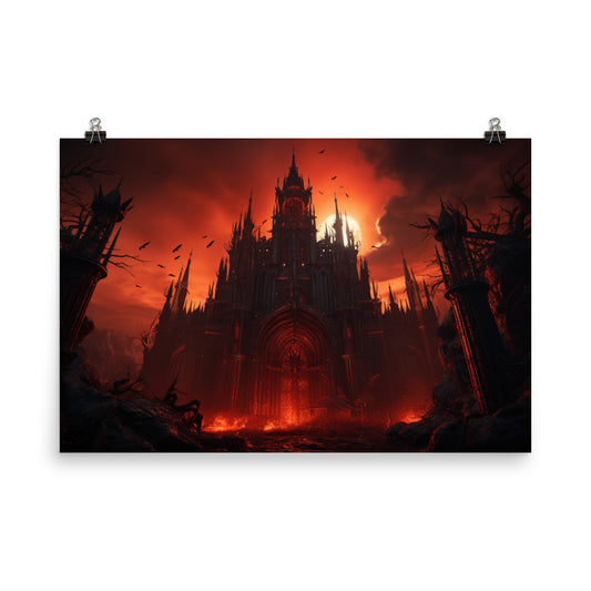 Poster Hellish Gothic Castle