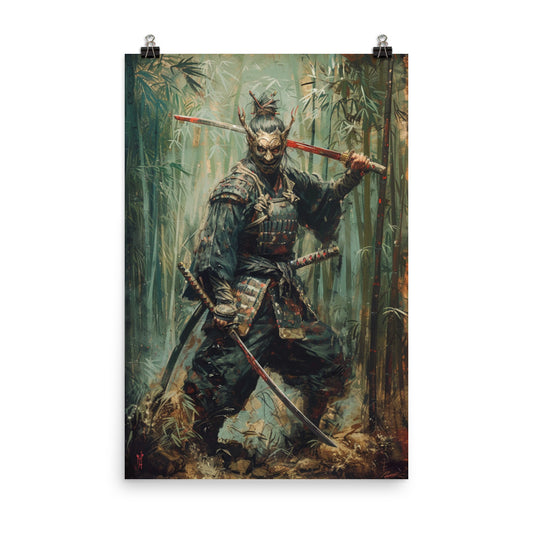 Poster Samurai Portrait