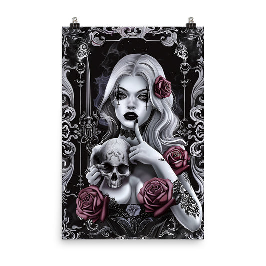 Poster Goth Girl Portrait